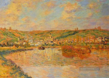  Strom Kunst - späten Nachmittag in Vetheuil Claude Monet Landschaft Strom